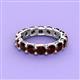 4 - Laida 4.00 mm Red Garnet Eternity Band 