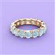 4 - Laida 4.00 mm Aquamarine Eternity Band 