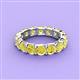 4 - Laida 4.00 mm Yellow Diamond Eternity Band 