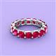 4 - Laida 4.00 mm Ruby Eternity Band 