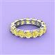 4 - Laida 4.00 mm Yellow Sapphire Eternity Band 