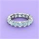 4 - Laida 4.00 mm Aquamarine Eternity Band 