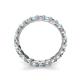 6 - Laida 3.00 mm Aquamarine and Diamond Eternity Band 