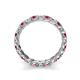 6 - Laida 3.00 mm Pink Tourmaline and Diamond Eternity Band 