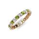 5 - Laida 3.00 mm Peridot and Diamond Eternity Band 