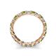 6 - Laida 3.00 mm Peridot and Diamond Eternity Band 