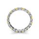6 - Laida 3.00 mm Yellow Sapphire and Diamond Eternity Band 