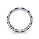 6 - Laida 3.00 mm Blue Sapphire and Diamond Eternity Band 