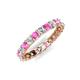 5 - Laida 3.00 mm Pink Sapphire and Diamond Eternity Band 