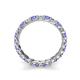 6 - Laida 3.00 mm Tanzanite and Diamond Eternity Band 