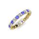 5 - Laida 3.00 mm Tanzanite and Diamond Eternity Band 