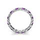 6 - Laida 3.00 mm Amethyst and Diamond Eternity Band 