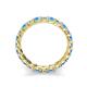 6 - Laida 3.00 mm Blue Topaz and Diamond Eternity Band 