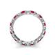 6 - Laida 3.00 mm Ruby and Diamond Eternity Band 