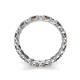 6 - Laida 3.00 mm Smoky Quartz and Diamond Eternity Band 