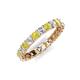 5 - Laida 3.00 mm Yellow and White Diamond Eternity Band 
