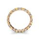 6 - Laida 3.00 mm Yellow and White Diamond Eternity Band 