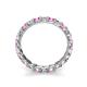 6 - Laida 3.00 mm Pink Sapphire and Diamond Eternity Band 