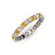 5 - Laida 3.00 mm Citrine and Diamond Eternity Band 