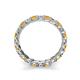 6 - Laida 3.00 mm Citrine and Diamond Eternity Band 