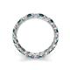 6 - Laida 3.00 mm London Blue Topaz and Diamond Eternity Band 