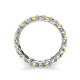 6 - Laida 3.00 mm Yellow and White Diamond Eternity Band 