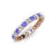 5 - Laida 3.00 mm Tanzanite and Diamond Eternity Band 