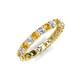 5 - Laida 3.00 mm Citrine and Diamond Eternity Band 