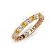 5 - Laida 3.00 mm Citrine and Diamond Eternity Band 