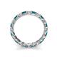 6 - Laida 3.00 mm Blue and White Diamond Eternity Band 