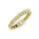 5 - Laida 3.00 mm Yellow and White Diamond Eternity Band 