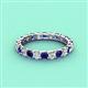 4 - Laida 3.00 mm Blue Sapphire and Lab Grown Diamond Eternity Band 