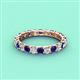 4 - Laida 3.00 mm Blue Sapphire and Lab Grown Diamond Eternity Band 