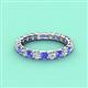 4 - Laida 3.00 mm Tanzanite and Lab Grown Diamond Eternity Band 