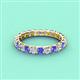 4 - Laida 3.00 mm Tanzanite and Lab Grown Diamond Eternity Band 