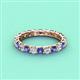 4 - Laida 3.00 mm Iolite and Lab Grown Diamond Eternity Band 