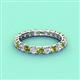 4 - Laida 3.00 mm Peridot and Lab Grown Diamond Eternity Band 