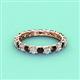 4 - Laida 3.00 mm Black Diamond and White Lab Grown Diamond Eternity Band 