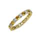 4 - Laida 3.00 mm Citrine and Lab Grown Diamond Eternity Band 