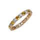 4 - Laida 3.00 mm Citrine and Lab Grown Diamond Eternity Band 