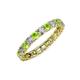 4 - Laida 3.00 mm Peridot and Lab Grown Diamond Eternity Band 