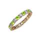 4 - Laida 3.00 mm Peridot and Lab Grown Diamond Eternity Band 