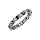4 - Laida 3.00 mm Black Diamond and White Lab Grown Diamond Eternity Band 
