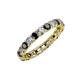 4 - Laida 3.00 mm Black Diamond and White Lab Grown Diamond Eternity Band 