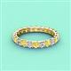 4 - Laida 3.00 mm Yellow Sapphire and Lab Grown Diamond Eternity Band 