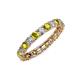 4 - Laida 3.00 mm Yellow Diamond and White Lab Grown Diamond Eternity Band 