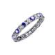 4 - Laida 3.00 mm Tanzanite and Lab Grown Diamond Eternity Band 