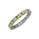 4 - Laida 3.00 mm Yellow Diamond and White Lab Grown Diamond Eternity Band 