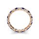6 - Laida 3.00 mm Blue Sapphire and Lab Grown Diamond Eternity Band 