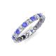 5 - Laida 3.00 mm Tanzanite and Lab Grown Diamond Eternity Band 